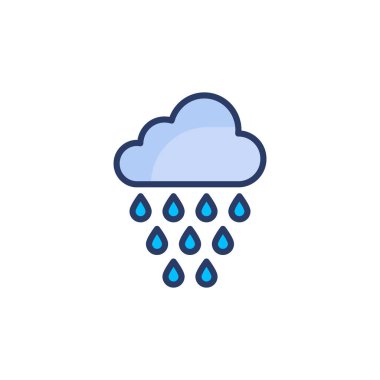 Vektör olarak yağmur simgesi. Logotype