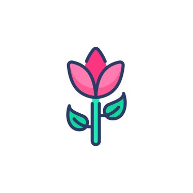 Vektör olarak Flora simgesi. Logotype