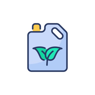 Biyoyakıt ikonu vektörde. Logotype