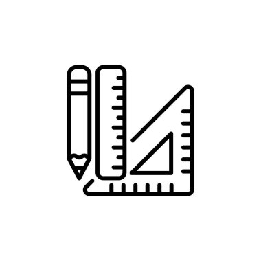 Vektör içinde Geometrik Araçlar simgesi. Logotype