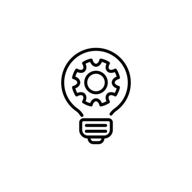 Vektör içinde fikir simgesi. Logotype