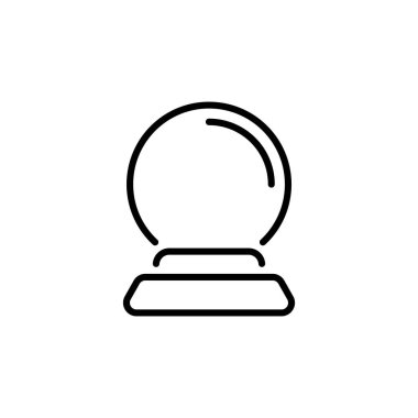 Glass Magic Ball ikonu. Logotype