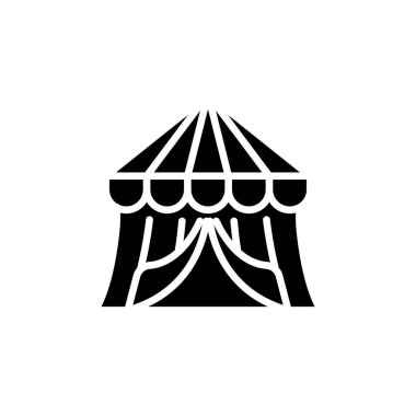 Vektör olarak sirk çadırı simgesi. Logotype