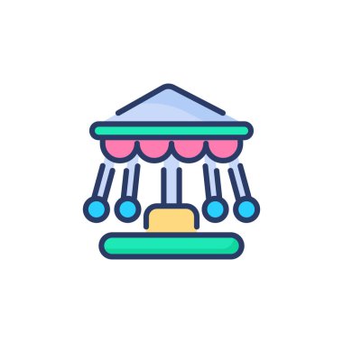 Vektör olarak atlıkarınca simgesi. Logotype