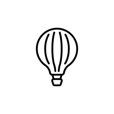 Sıcak Hava Balonu simgesi vektörde. Logotype
