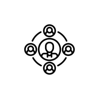 Takım Ağ simgesi vektör. Logotype