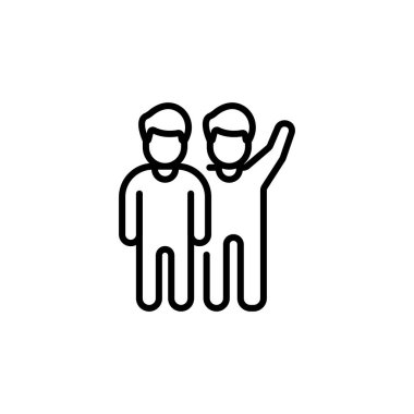 Vektör olarak yoldaşlık simgesi. Logotype