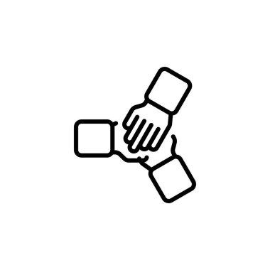 Takım ruhu simgesi vektörde. Logotype