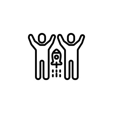 Takım Başlangıcı simgesi vektörde. Logotype