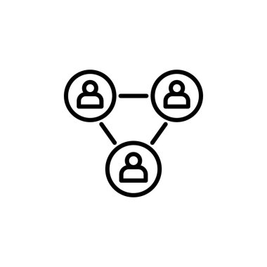 Vektör içinde etkileşim simgesi. Logotype