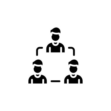 Takım çalışması simgesi vektörde. Logotype