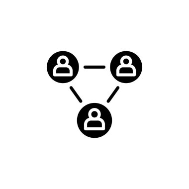 Vektör içinde etkileşim simgesi. Logotype