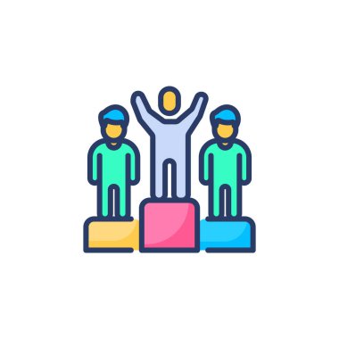 Vektör olarak yarışmacı simgesi. Logotype