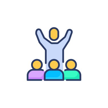 Danışmanlık simgesi vektöründe. Logotype