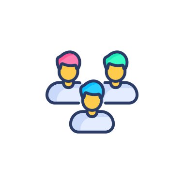 Vektör olarak rol simgesi. Logotype