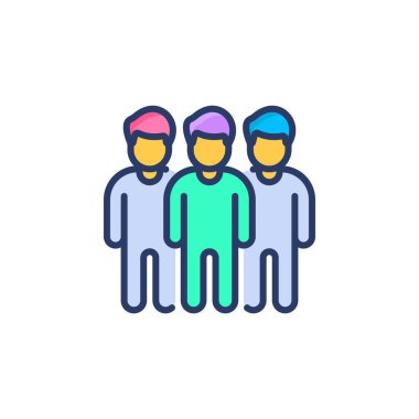 Takım Üyesi simgesi vektör. Logotype