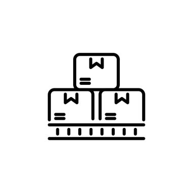 Vektör olarak lojistik simge. Logotype