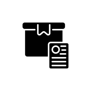 Postal Parcels simgesi vektörde. Logotype