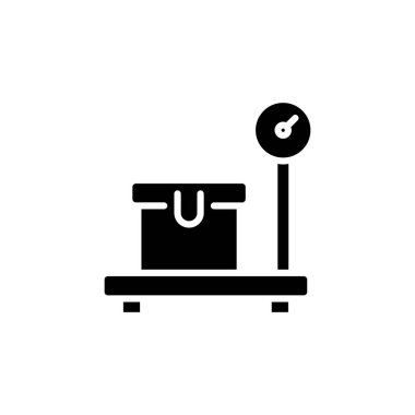 Ağırlık Ölçekleme simgesi vektörde. Logotype
