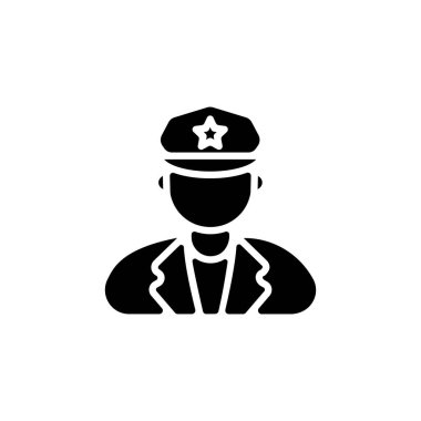 Vektör olarak Güvenlik Subayı simgesi. Logotype