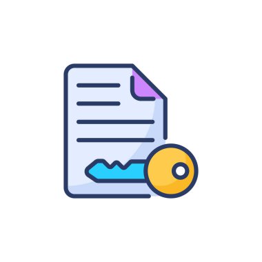 Vektör olarak dosya erişim simgesi. Logotype