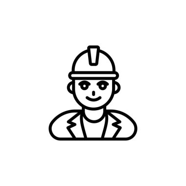 Mühendis simgesi vektörde. Logotype