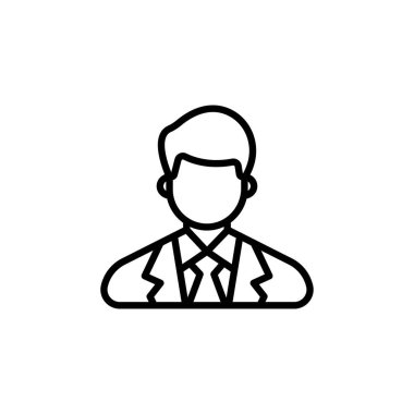 Vektör olarak iş adamı simgesi. Logotype