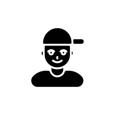 Sports Boy simgesi vektörde. Logotype