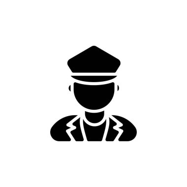 Polis ikonu vektörde. Logotype