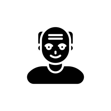 Vektör olarak yaşlı adam simgesi. Logotype