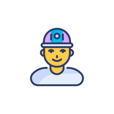 İtfaiyeci ikonu vektör içinde. Logotype