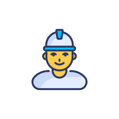 İşçi simgesi vektörde. Logotype