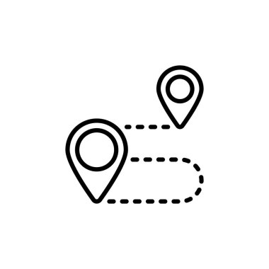 Yönlendirme simgesi vektörde. Logotype