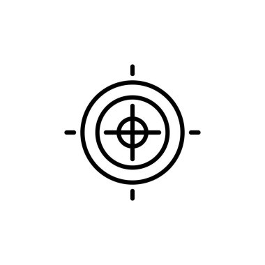 Hedef simgesi vektörde. Logotype