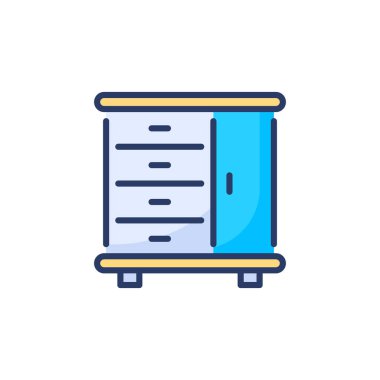 Yan tahta simgesi vektörde. Logotype