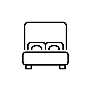 Vektör olarak Murphy yatak simgesi. Logotype