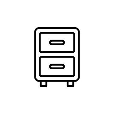 Vektör olarak Dosya Kabinesi simgesi. Logotype