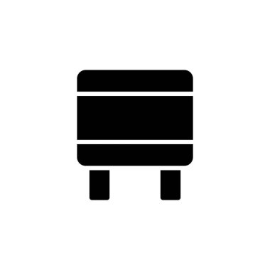 Vektör olarak ayak taburesi simgesi. Logotype