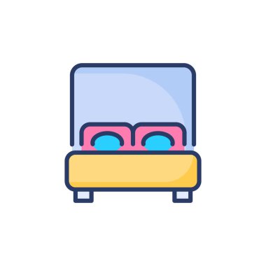 Vektör olarak Murphy yatak simgesi. Logotype