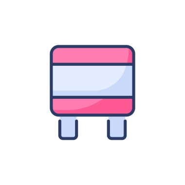 Vektör olarak ayak taburesi simgesi. Logotype