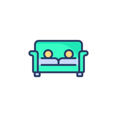 Koltuk simgesi vektör. Logotype