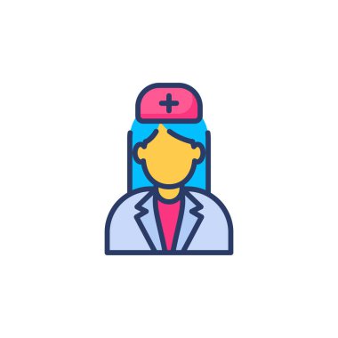 Hemşire ikonu. Logotype