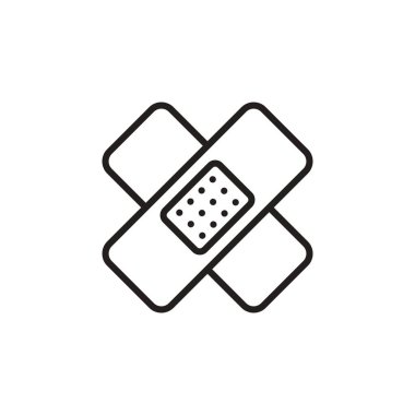 Vektörde alçı simgesi. Logotype