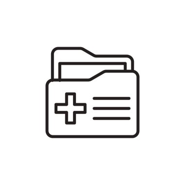 Tıbbi Dizin simgesi vektörde. Logotype