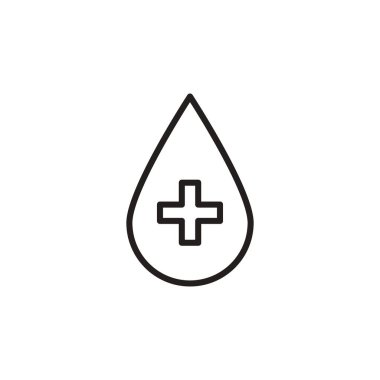 Vektör olarak kan damlası simgesi. Logotype