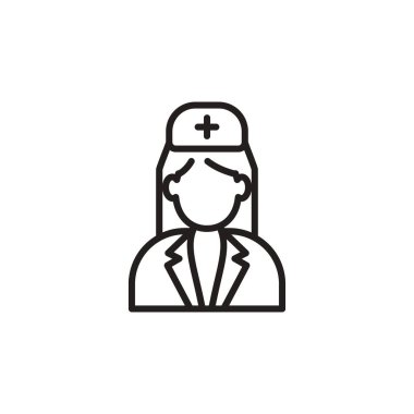 Hemşire ikonu. Logotype