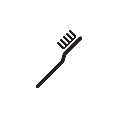 Diş fırçası simgesi vektörde. Logotype