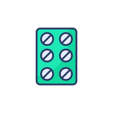 Vektör olarak hap ikonu. Logotype