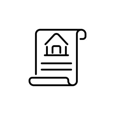 Vektör içinde özellik kağıt simgesi. Logotype