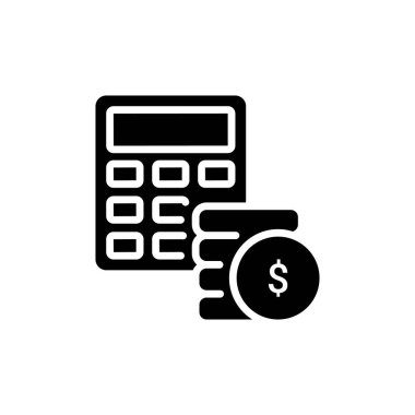 Bütçe simgesi vektörde. Logotype